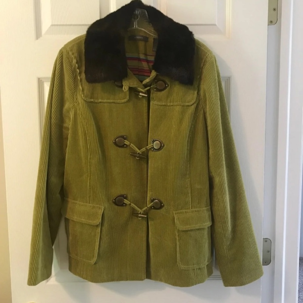 Liz Claiborne Corduroy Peacoat Large